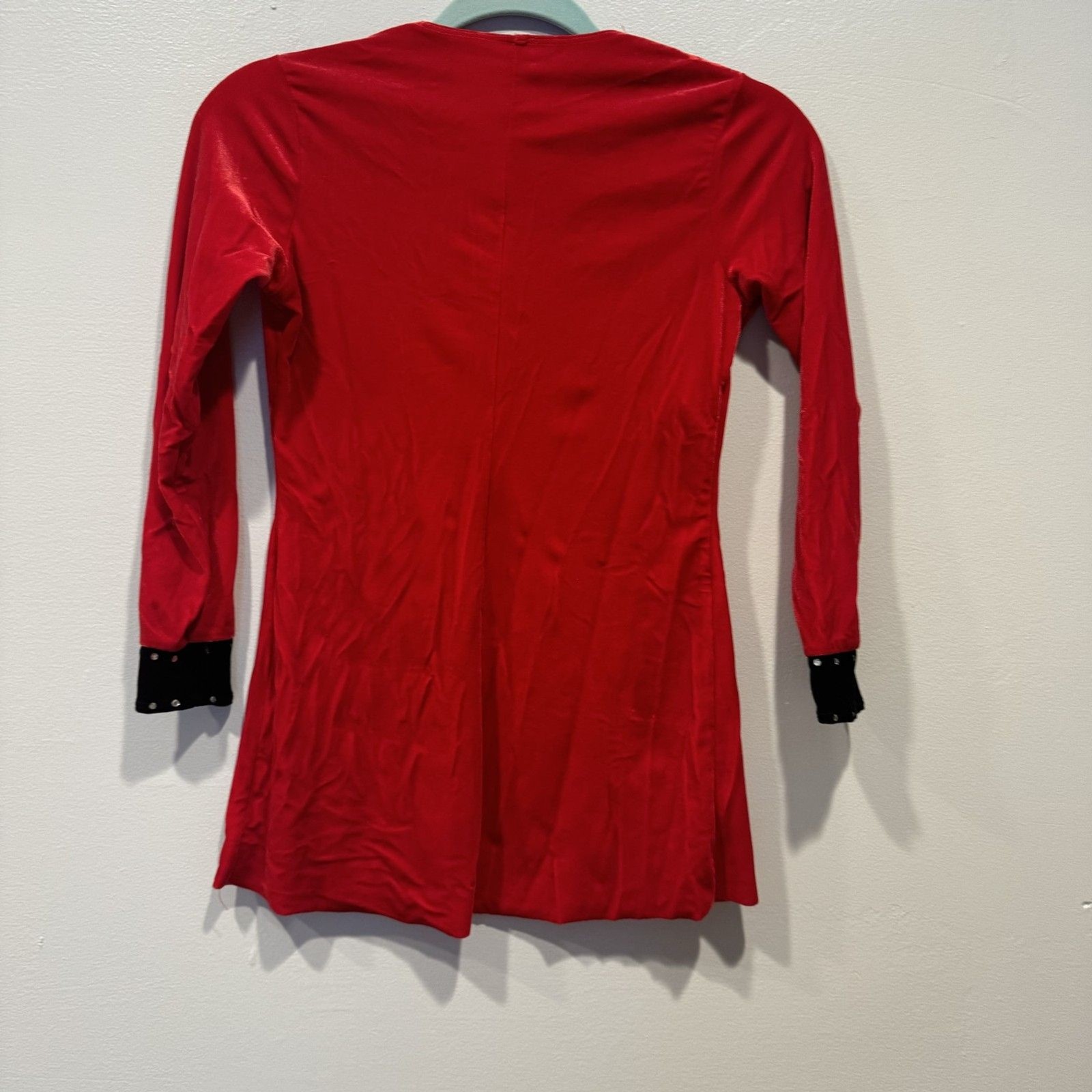 Art Stone Red Velvet Dance Costume Child LC Rhinestone Tuxedo Jacket Long Sleeve