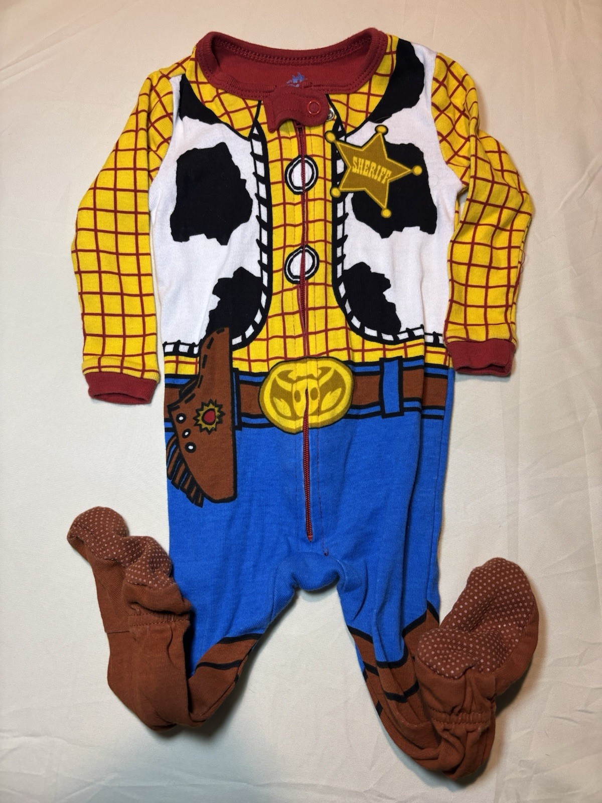 Disney Baby Woody Sheriff Infant Costume pajamas 6-9 Months