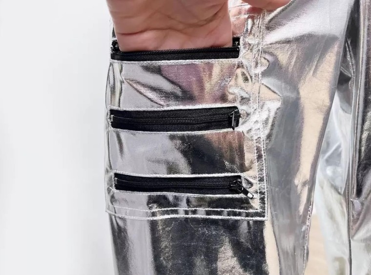 Silver Astronaut NASA Costume Adult NASA Spaceman Uniform Space Suit Cosplay XXL
