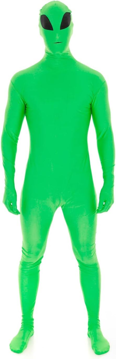 Adult Alien Morphsuit Costume Halloween Festival Zentai Suit Skinsuit M – XXL