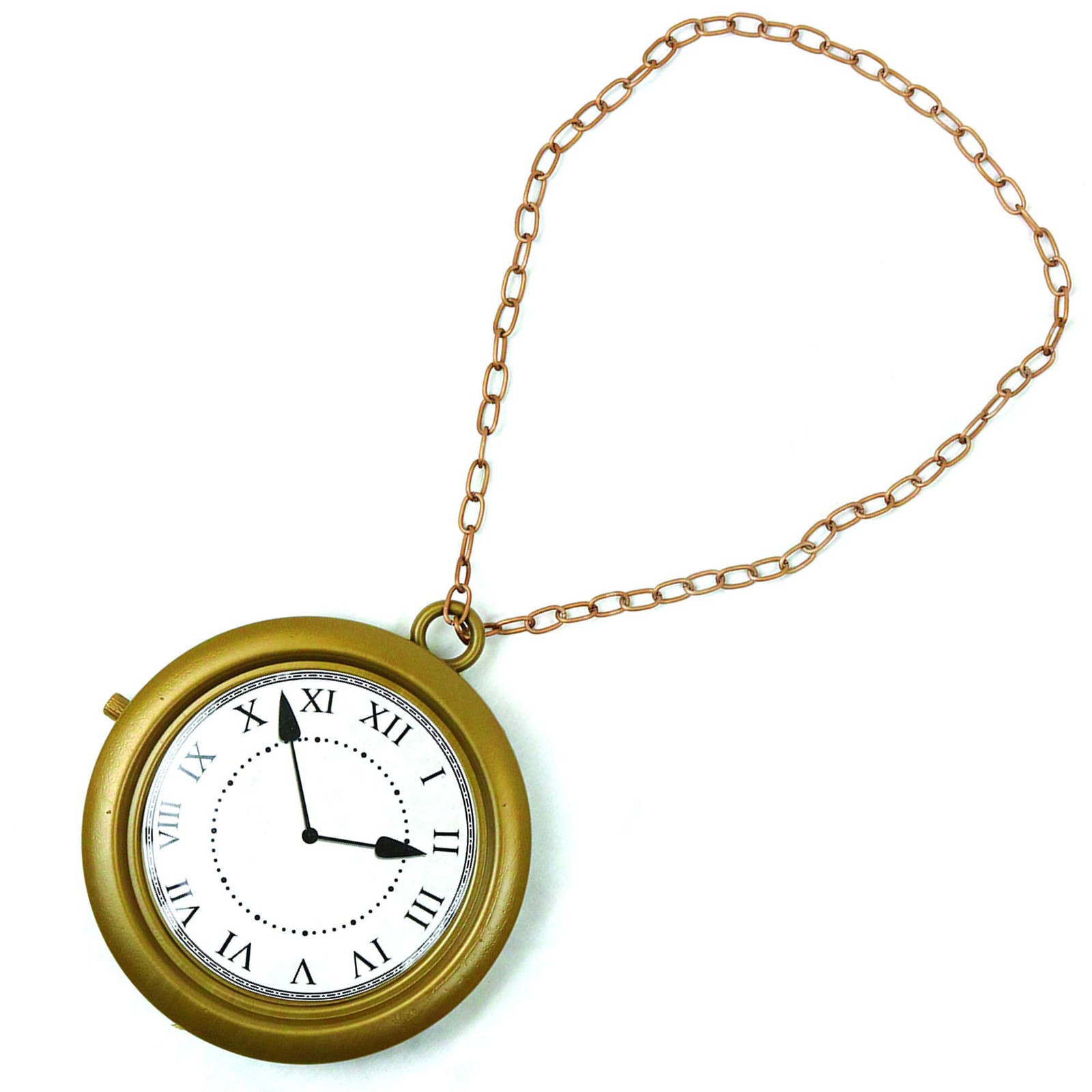 Flavor Flav Inspired Jumbo Clock Necklace – Hangs 8 Inches with 35-Inch Chain