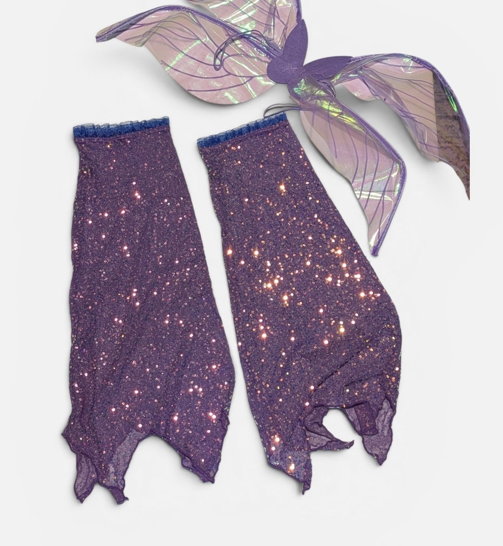 NWT XS DOLLS KILL Trickz N Treatz Cyber Fairy Costume Set Purple