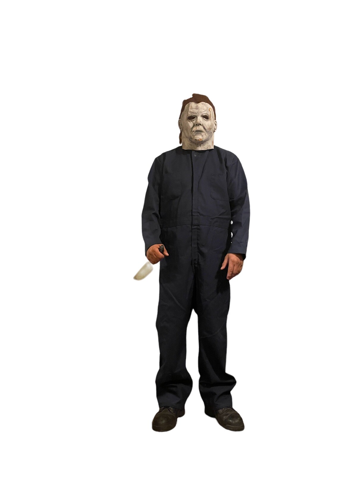 MICHAEL MYERS COSTUME ADULT MASK AND COVERALLS BLUE 48 Regular