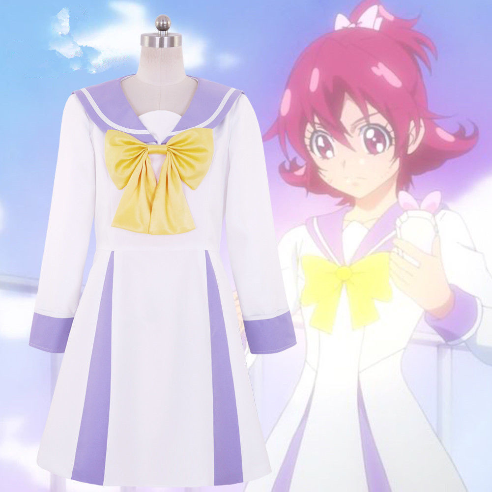 Halloween Dokidoki! PreCure Glitter Force Doki Doki School Uinform Dress Cosplay