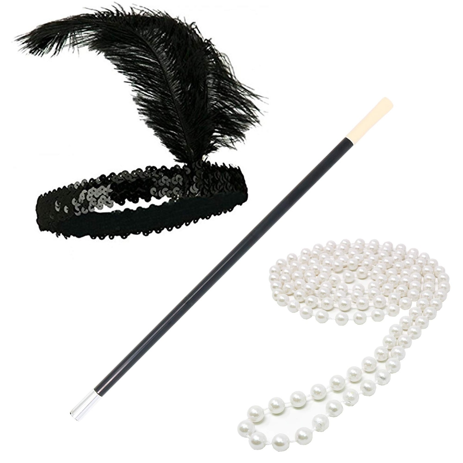 1920’s Flapper Accessory Set – Roaring 20’s Costume Accessories – 1 Set
