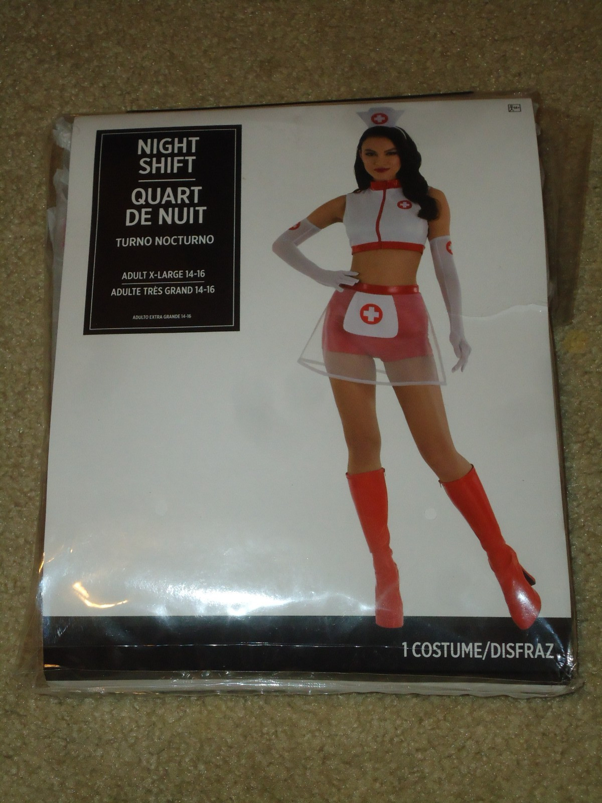 Costume, Female, Night Shift Nurse, Adult X-L 14-16, NIP