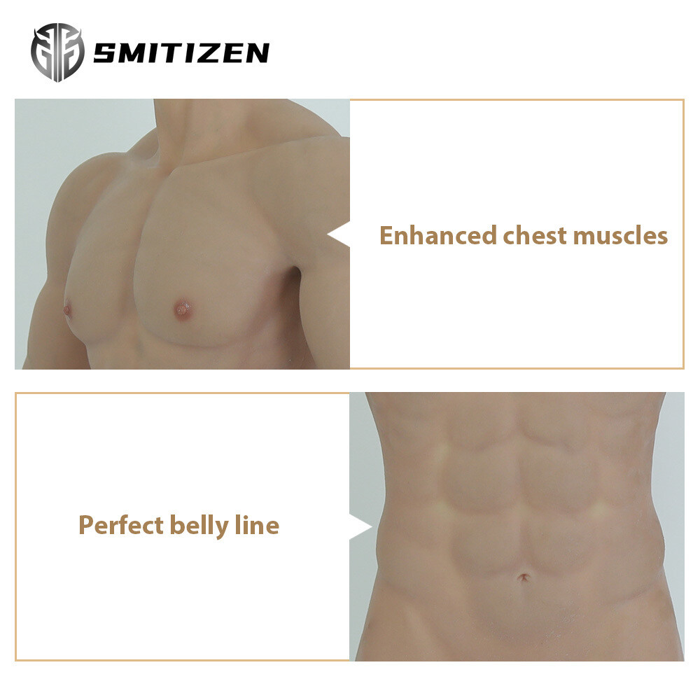 SMITIZEN Silicone Muscle Suit Realistic Fake Breast Cosplay