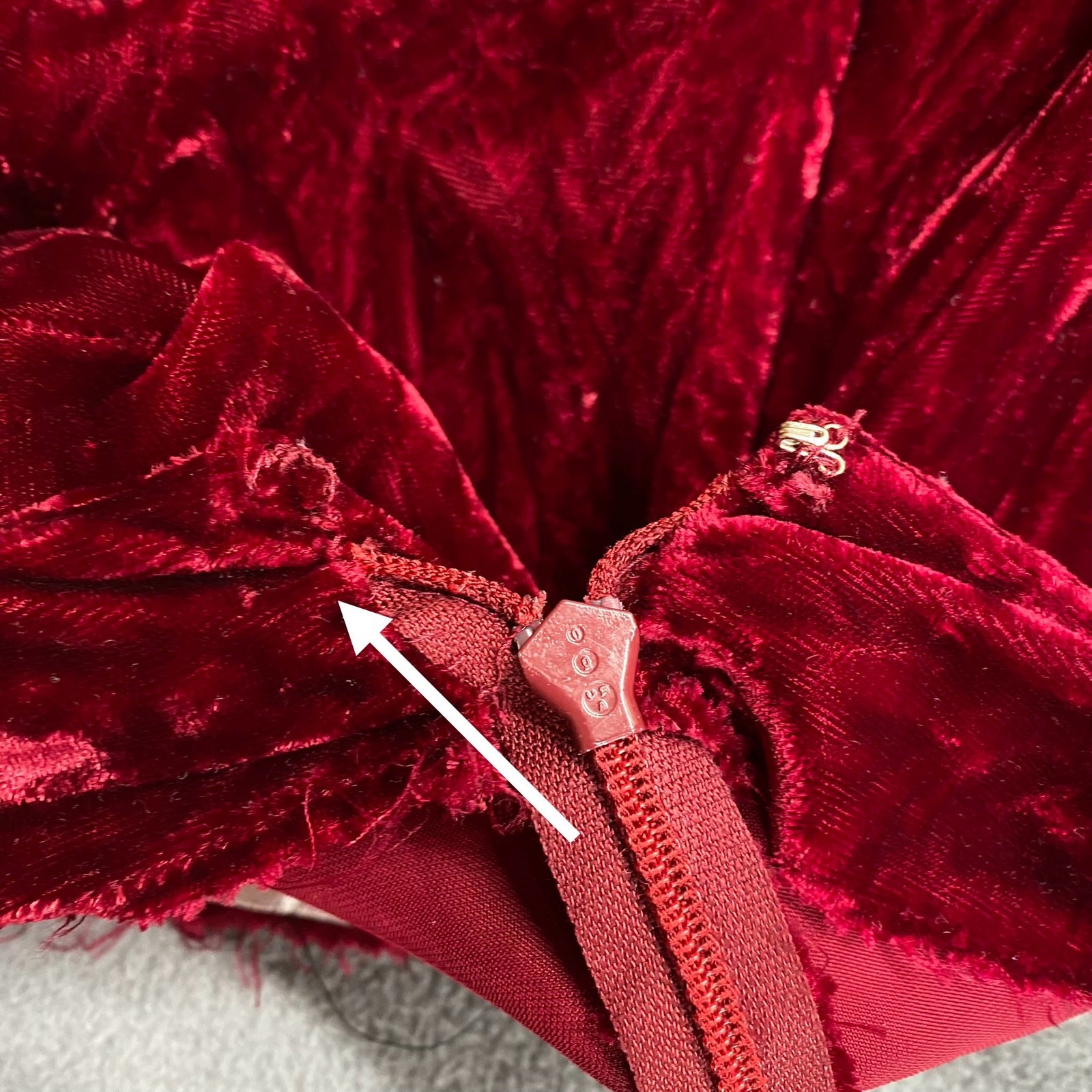 Handmade? Victorian Regencycore Velvet Long Sleeve Maxi Dress S Maroon Costume