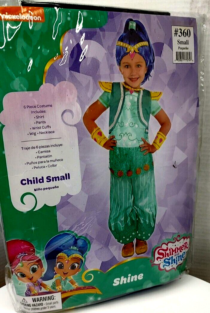Halloween Dress up Girls Child Sz Small 4-6 Shimmer & Shine “Shine Costume