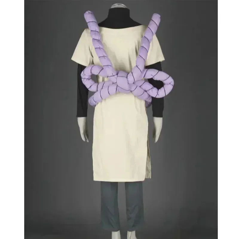 NARUTO: Shippuden Orochimaru Cosplay Costumes Anime Ninja Role Play Wig Outfit