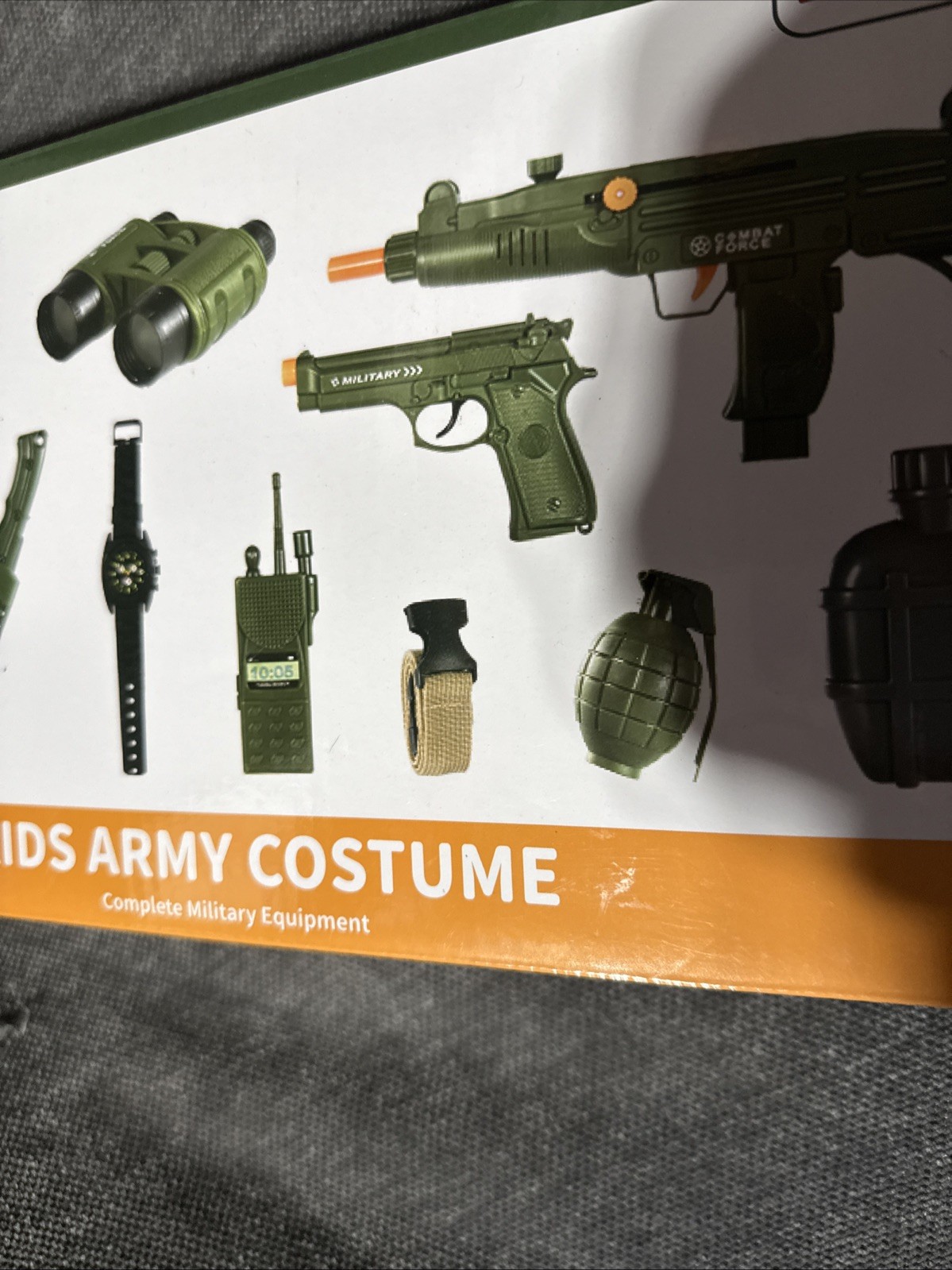 Kids Army Costume Complete military equipment 3+ Large Item No. KN549 L