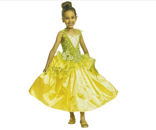 Disguise Disney Tiana Girls Princess and Frog Toddler Deluxe Costume in Multi M