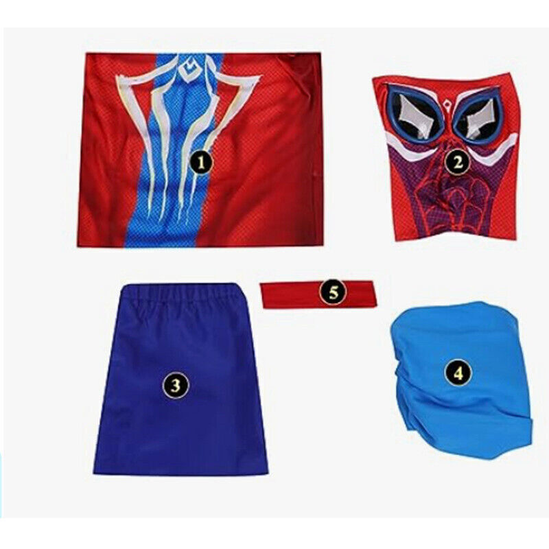 Spider-Man: Across the Spider-Verse India Spiderman Cosplay Jumpsuit Party Set