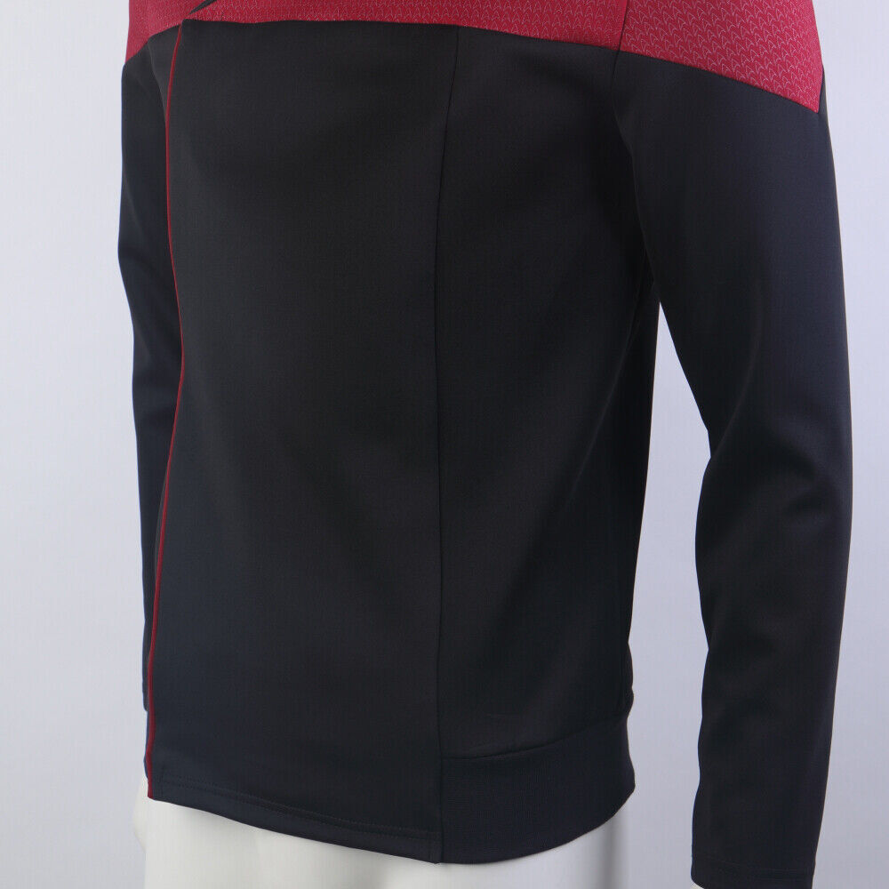 Picard 3 Commander Red Uniform Cosplay Gold Blue Top Shirts Halloween Costumes