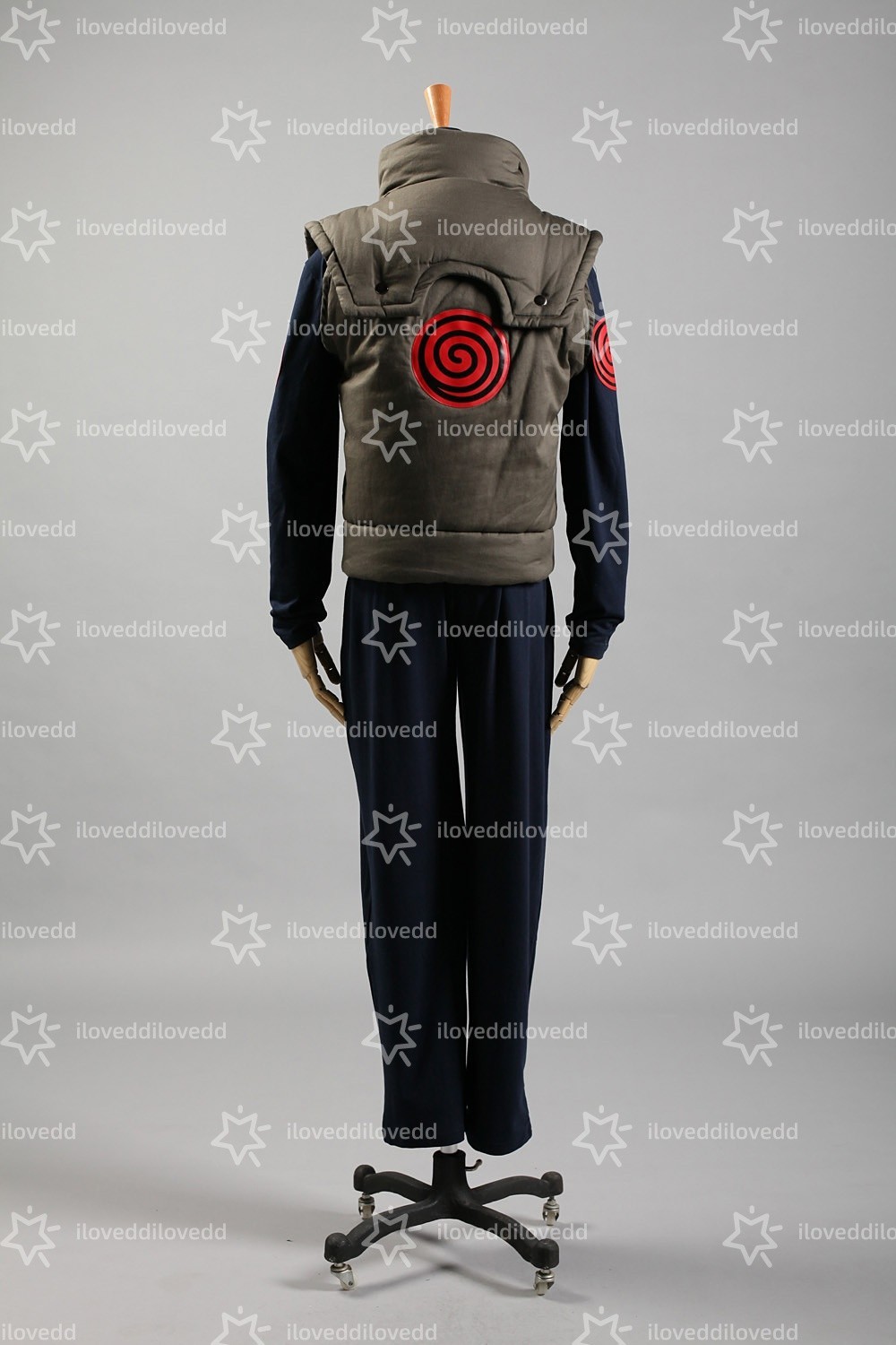 Kakashi Iruka Konoha Jonin Ninja Costume Cosplay Halloween Uniform + Headband