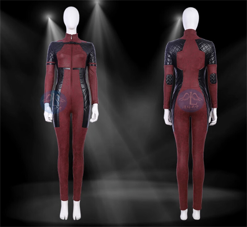Anti-hero Deadpool Cosplay Halloween Bodysuit Costume Outfits Women’s Jumpsuit