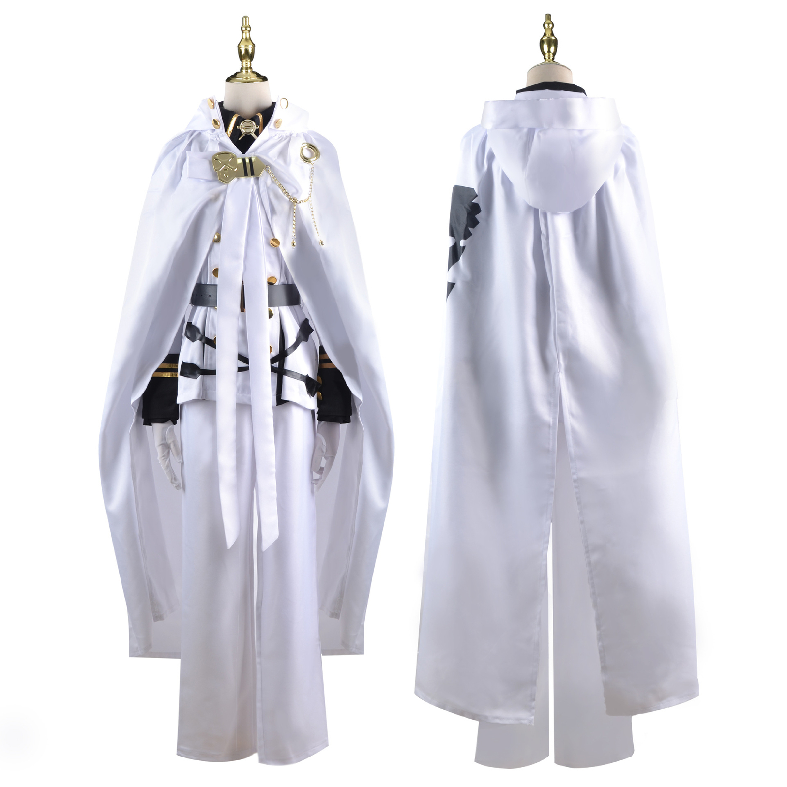 Seraph of the end Mikaela Hyakuya Wig Cosplay Costume Halloween Full Set Outfits