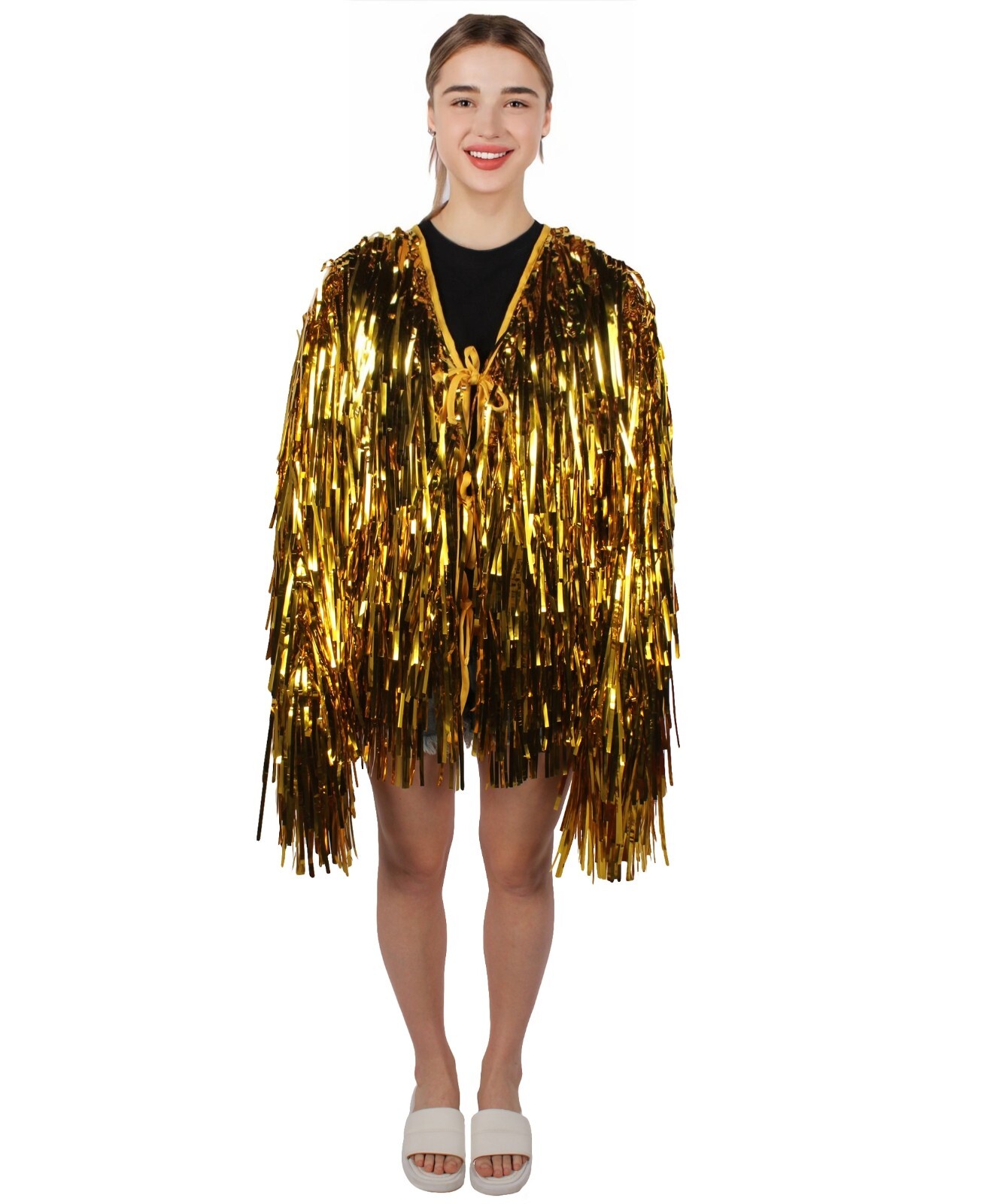 HPO Unisex Festival Carnival Thick Tinsel Jacket with Loose Fit,HC-1823T