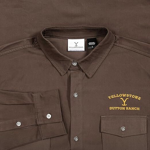 Yellowstone Dutton Ranch Button Up Long Sleeve Shirt Halloween Costume Cosplay