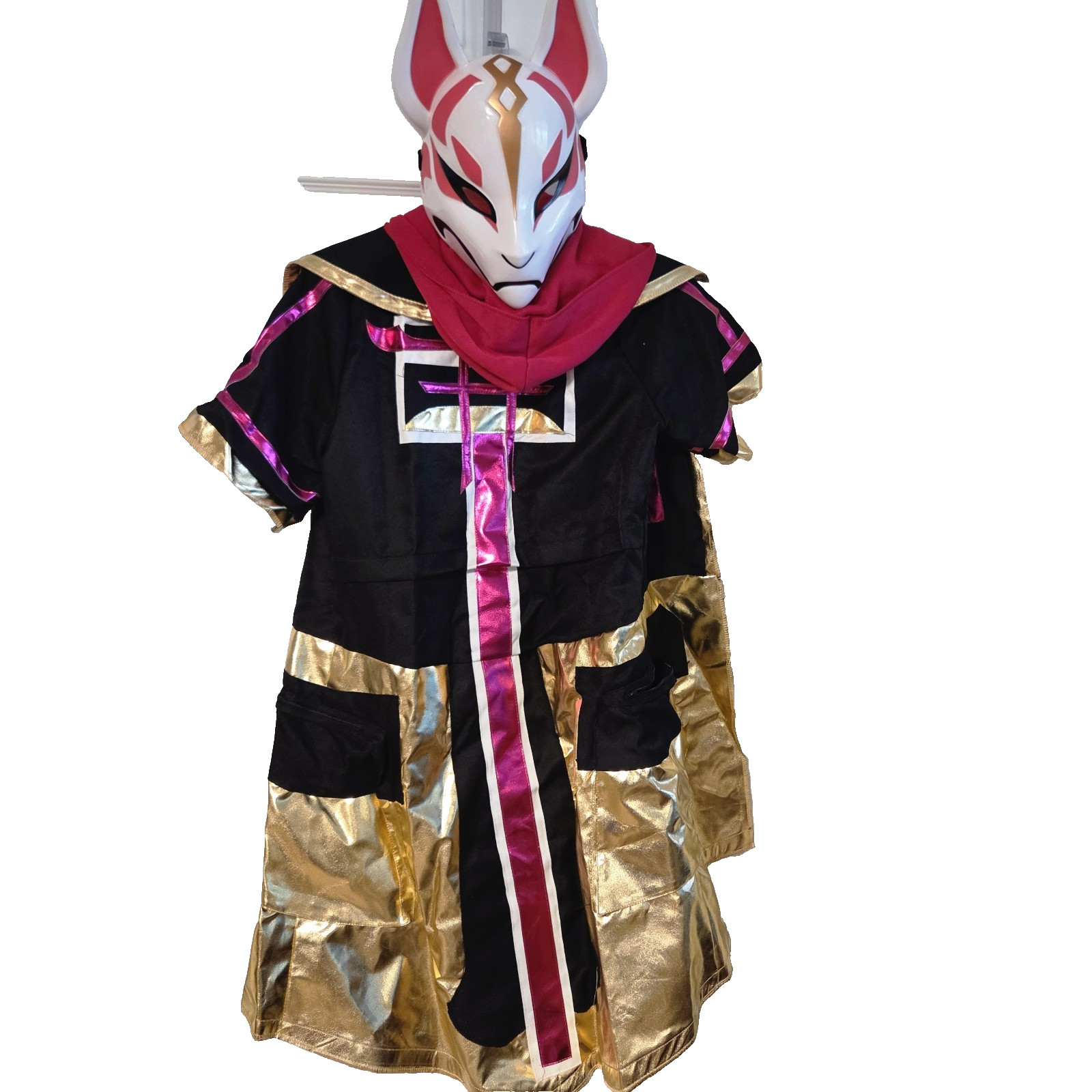 Fortnite Drift Halloween Costume Youth Size XL 14-16 Mask Jacket w/ Vest