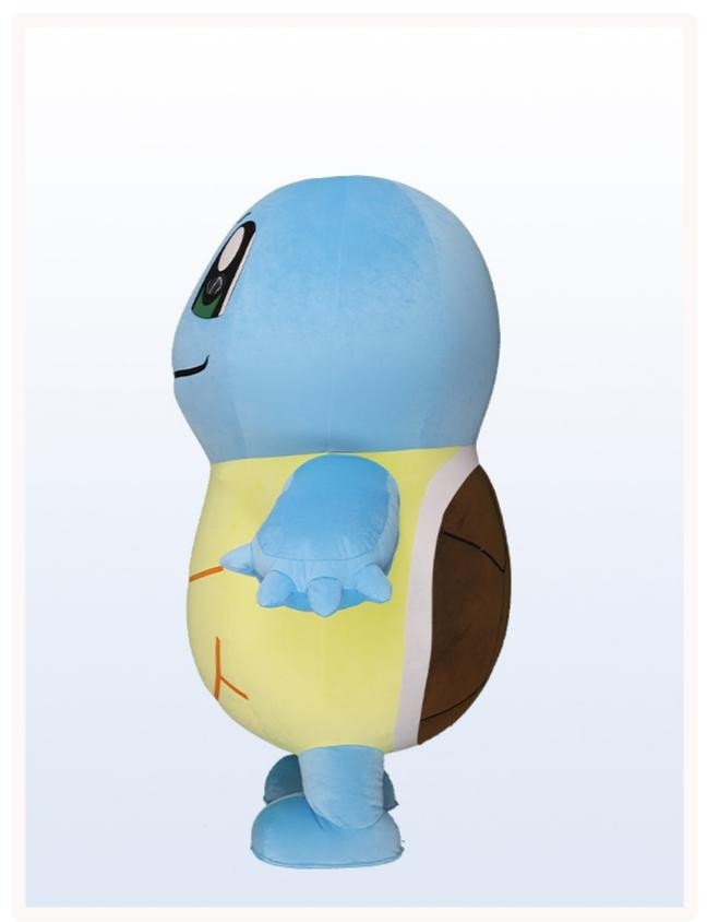 Inflatable Costume Squirtle Plush Mascot Halloween Cosplay Party Event Outfit