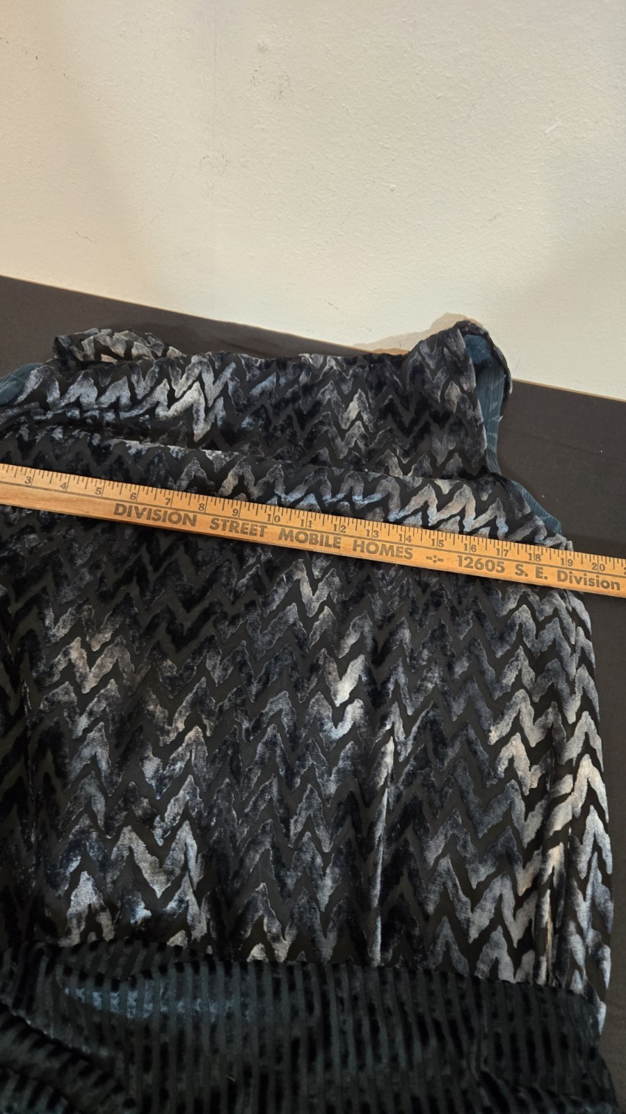 Handmade 20s Style Costume With Velvet Burnout