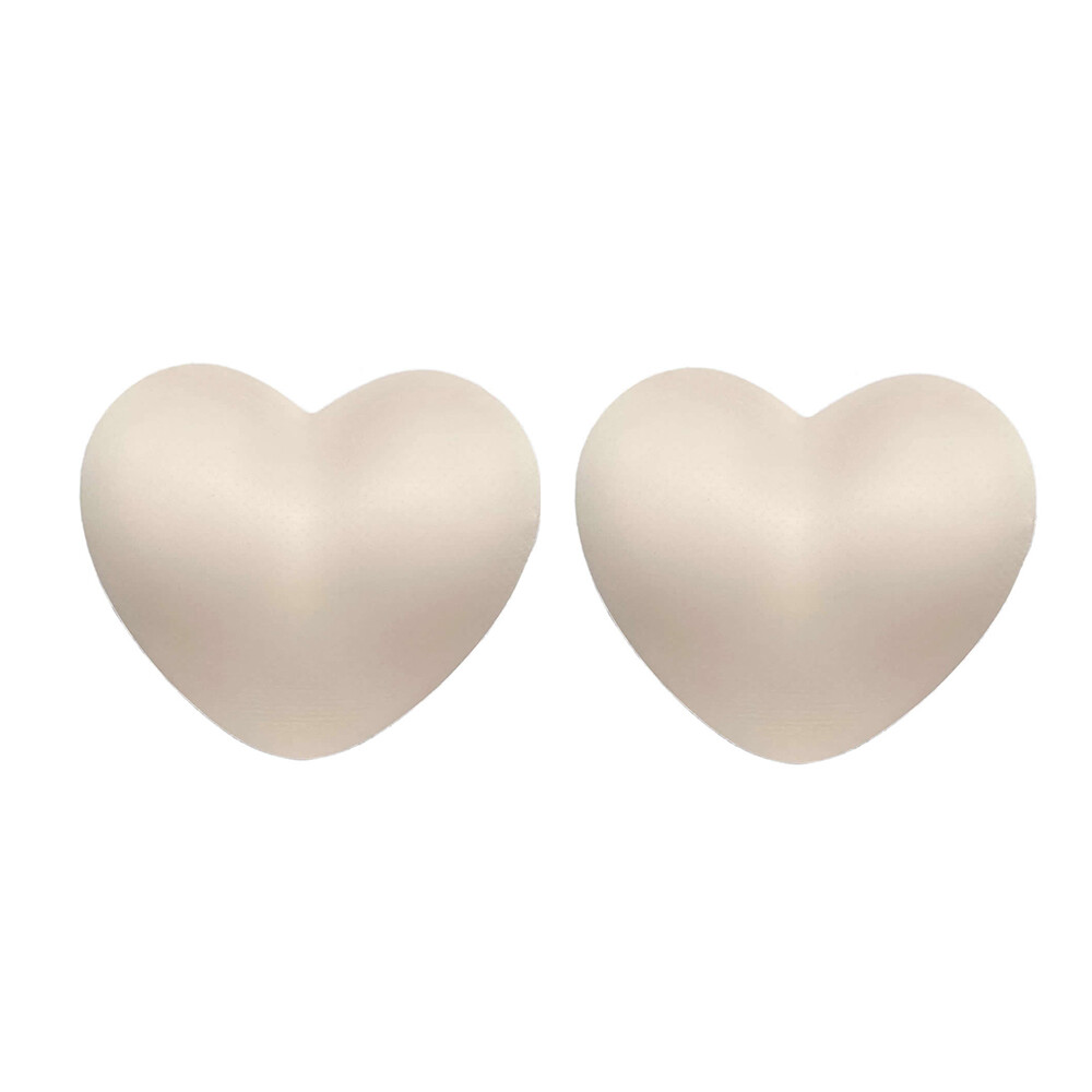 A Pair Beige Or Black Sponge Heart Shaped Hip Pad Showing S Curve Plump Buttocks