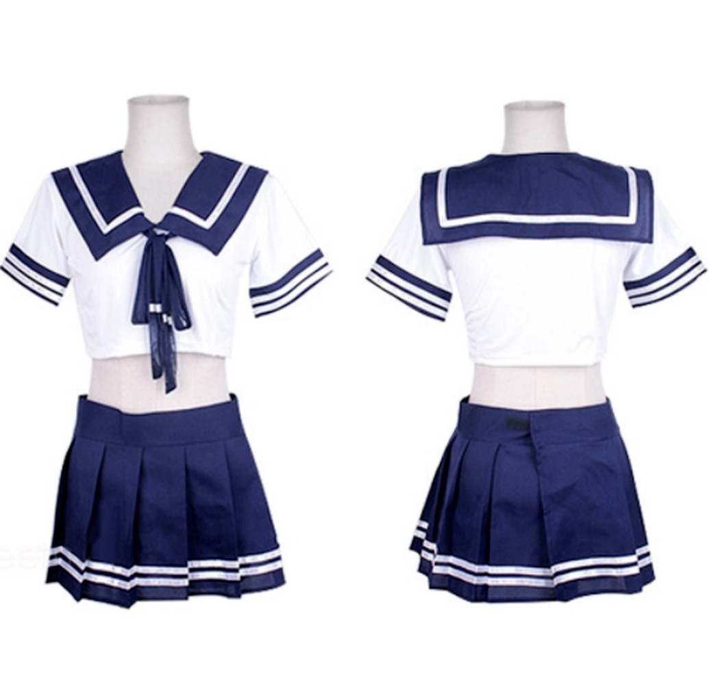 Sexy Women Naughty School Girl Uniform Outfit Fancy Dress Costume Cosplay
