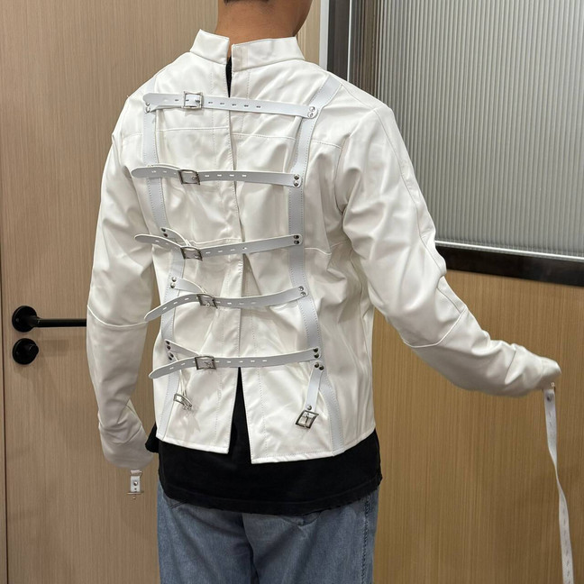 USA Asylum Straight Jacket Costume S/M L/XL BODY HARNESS Restraint Armbinder