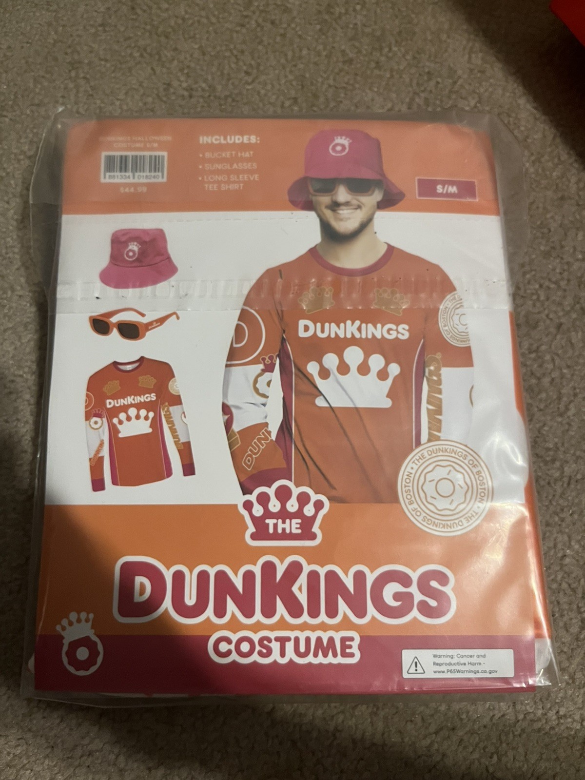 Limited Edition Dunkings HALLOWEEN COSTUME Size S/M Dun King NEW Sealed