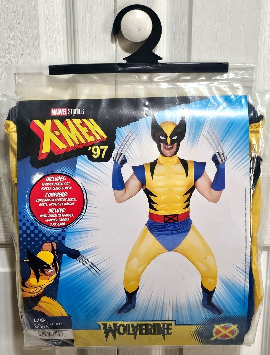 X Men 97 Wolverine Costume Adults Zentai Mask Gloves Claws Jazwares Jumpsuit NEW