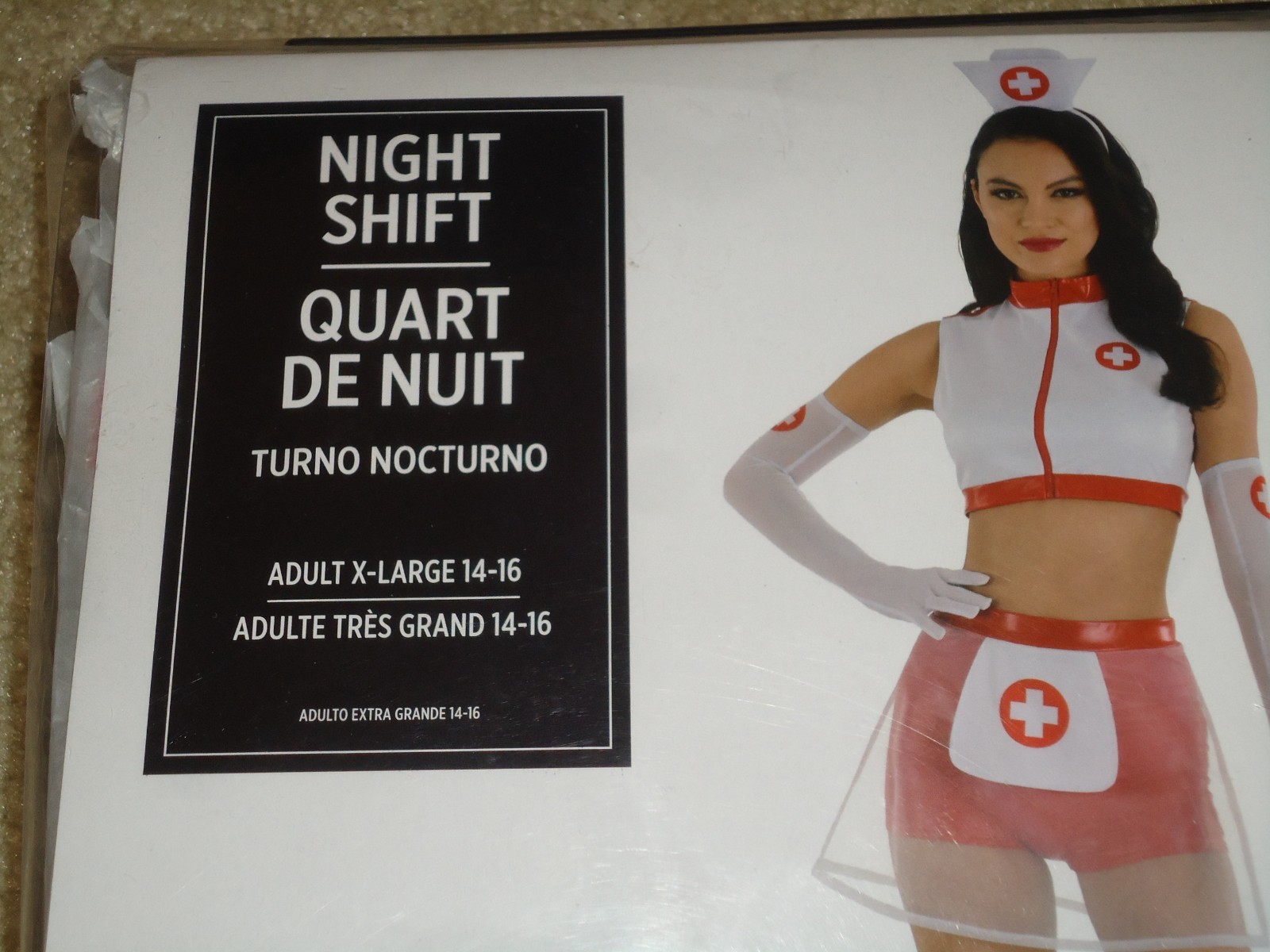 Costume, Female, Night Shift Nurse, Adult X-L 14-16, NIP