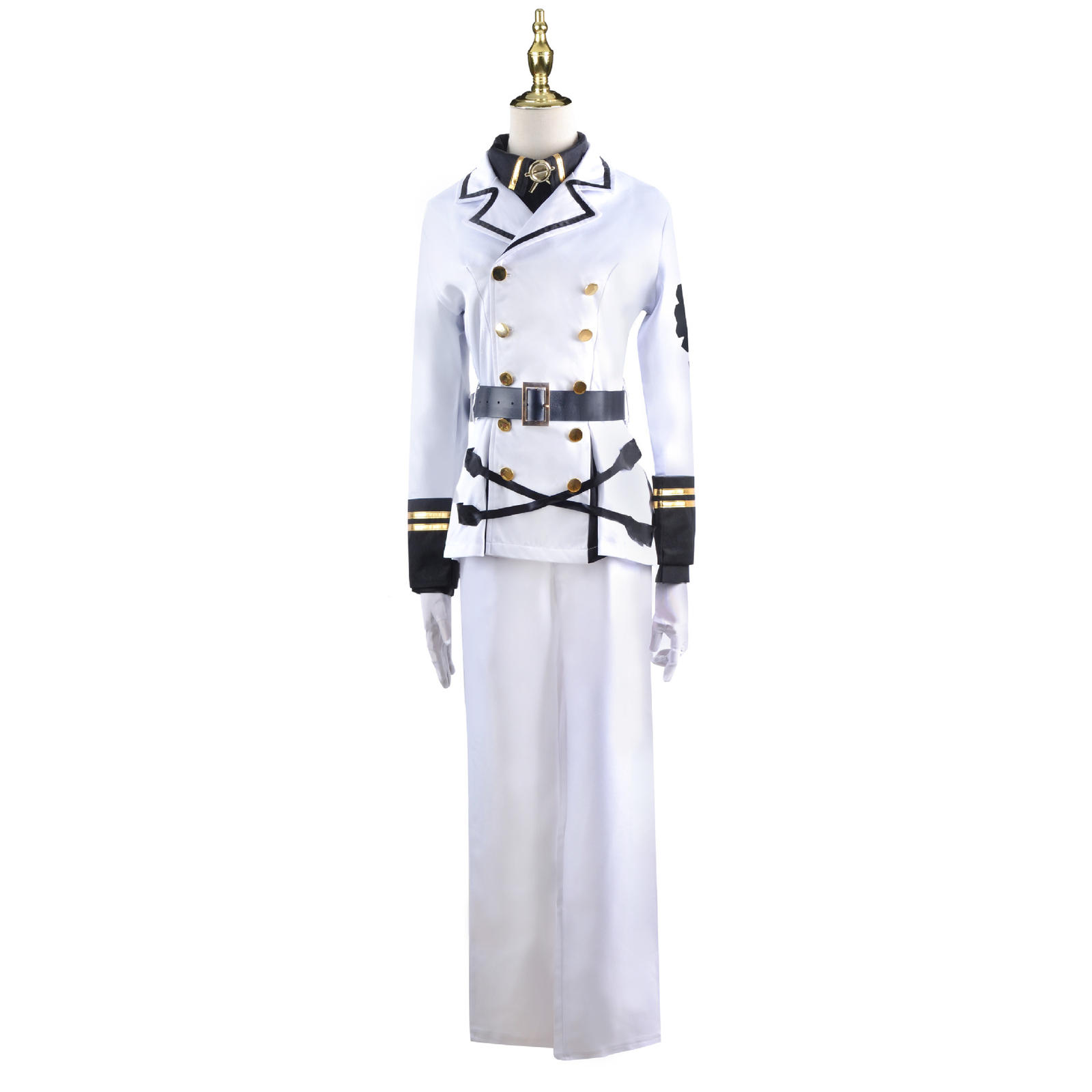 Seraph of the end Mikaela Hyakuya Wig Cosplay Costume Halloween Full Set Outfits