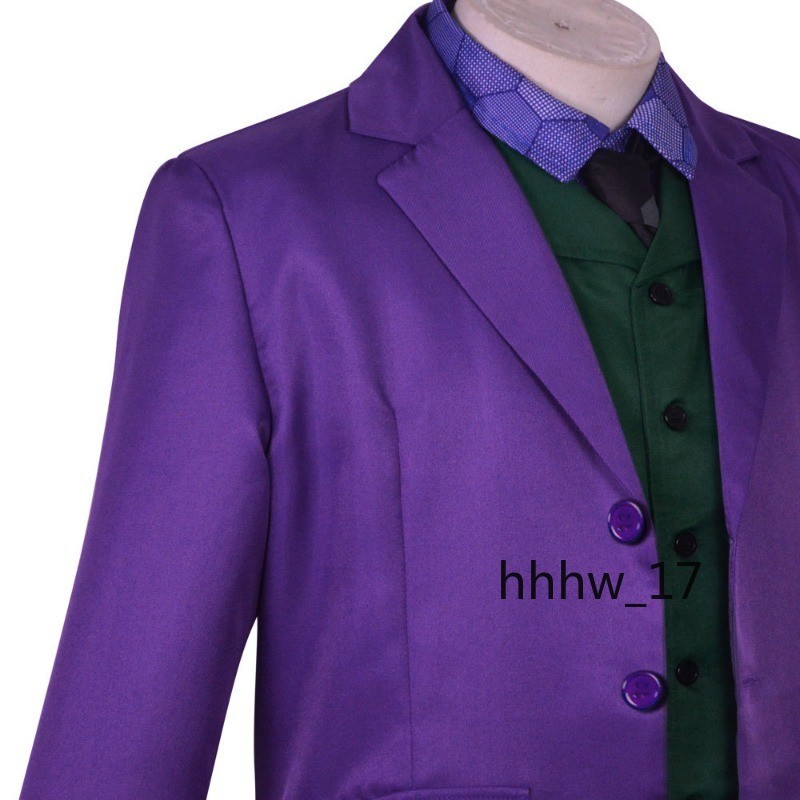 Batman The Dark Knight Joker Cosplay Costume Heath Ledger Halloween Perform Gift