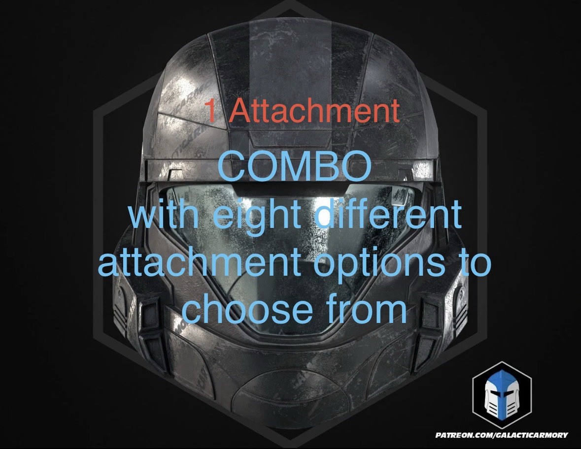 Halo 3 ODST Rookie 1 Combo 3D Printed Prop Helmet(Please read description)