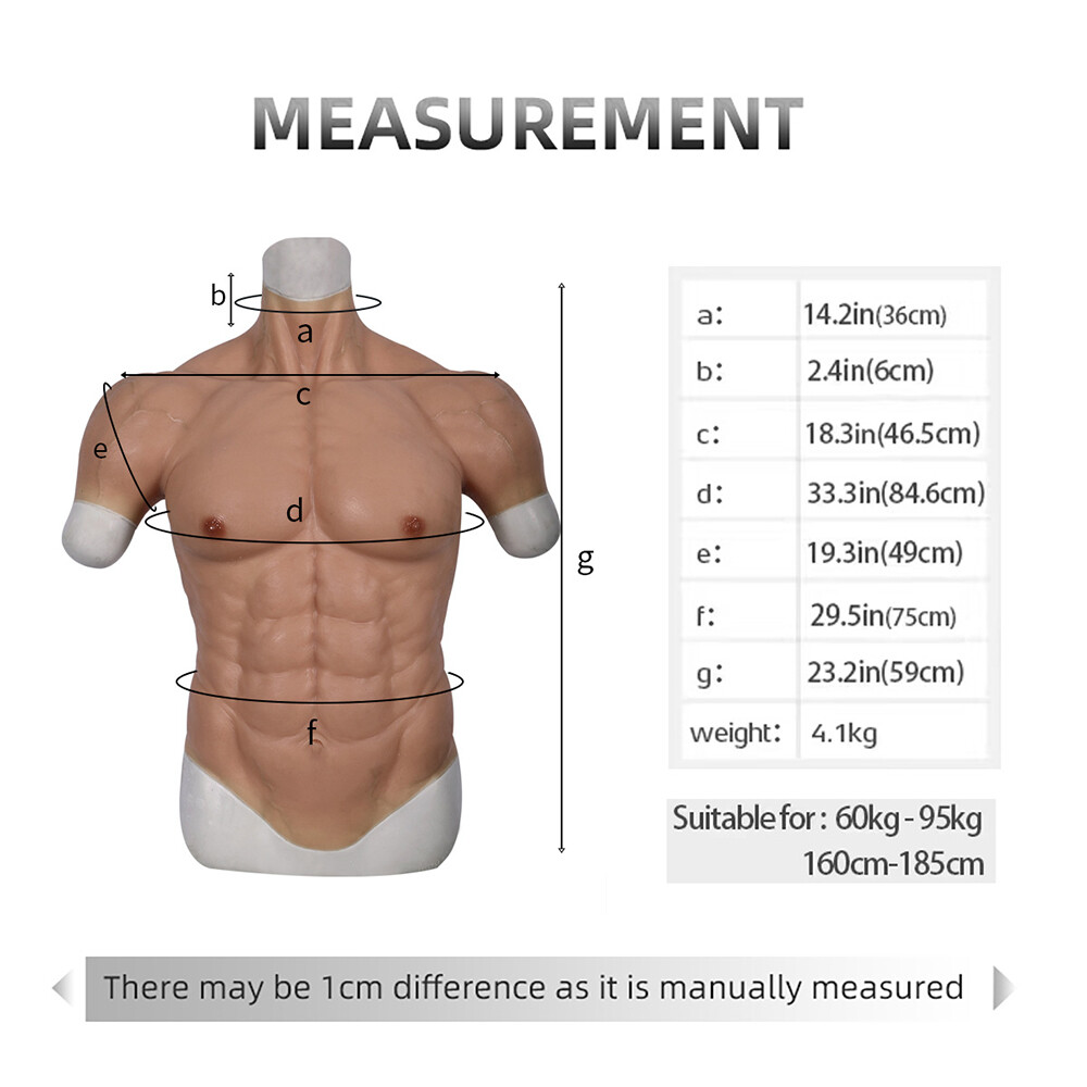 SMITIZEN Silicone Simulation Muscle cosplay Costume enhancer Fake belly