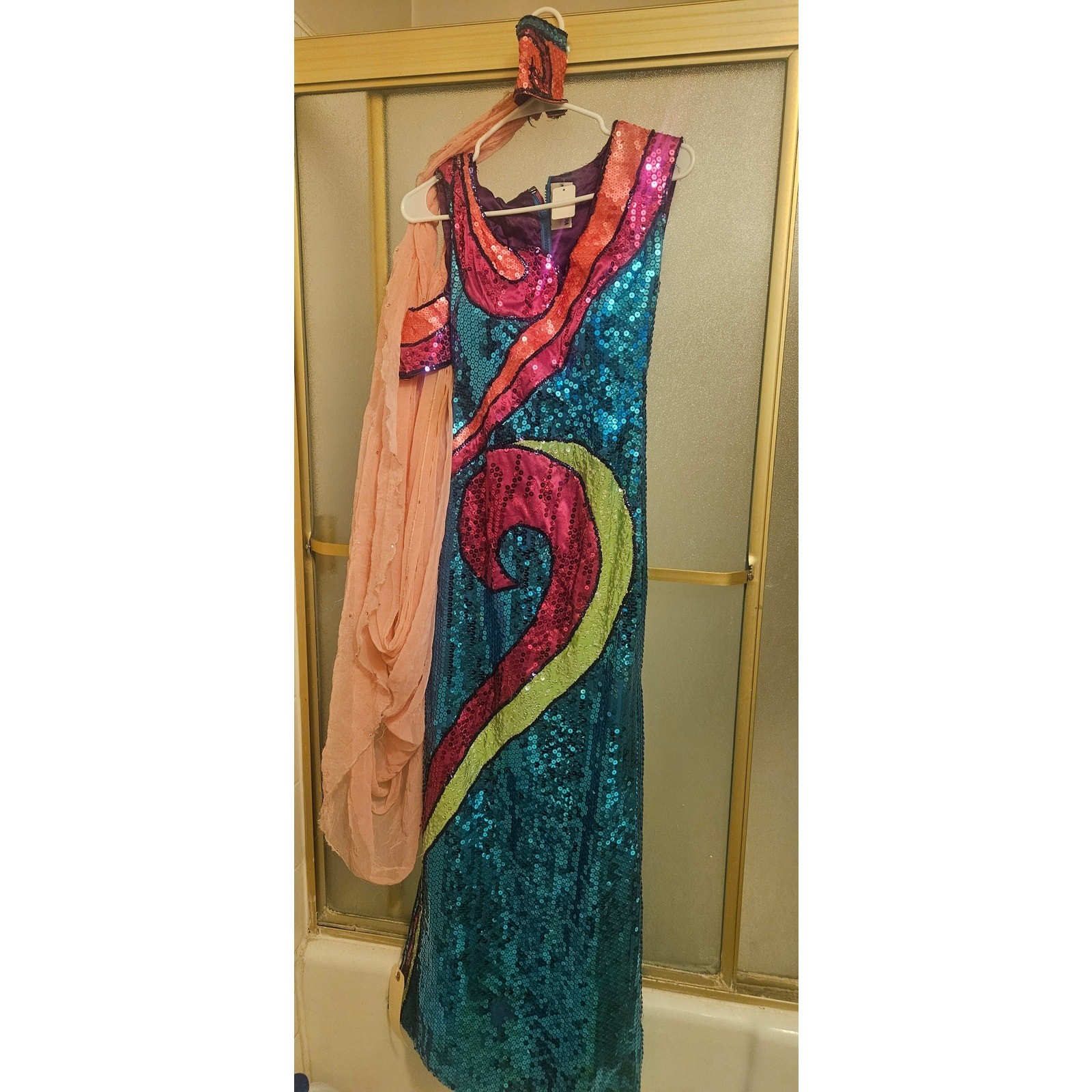 Stunning handmade one of a kind fully lined Halloween costume ursula Disney