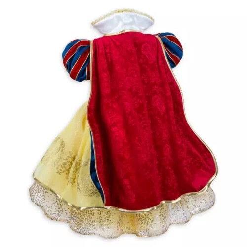 Disney Store Deluxe Snow White Designer Dress Costume Girls Halloween Sz 3 NEW