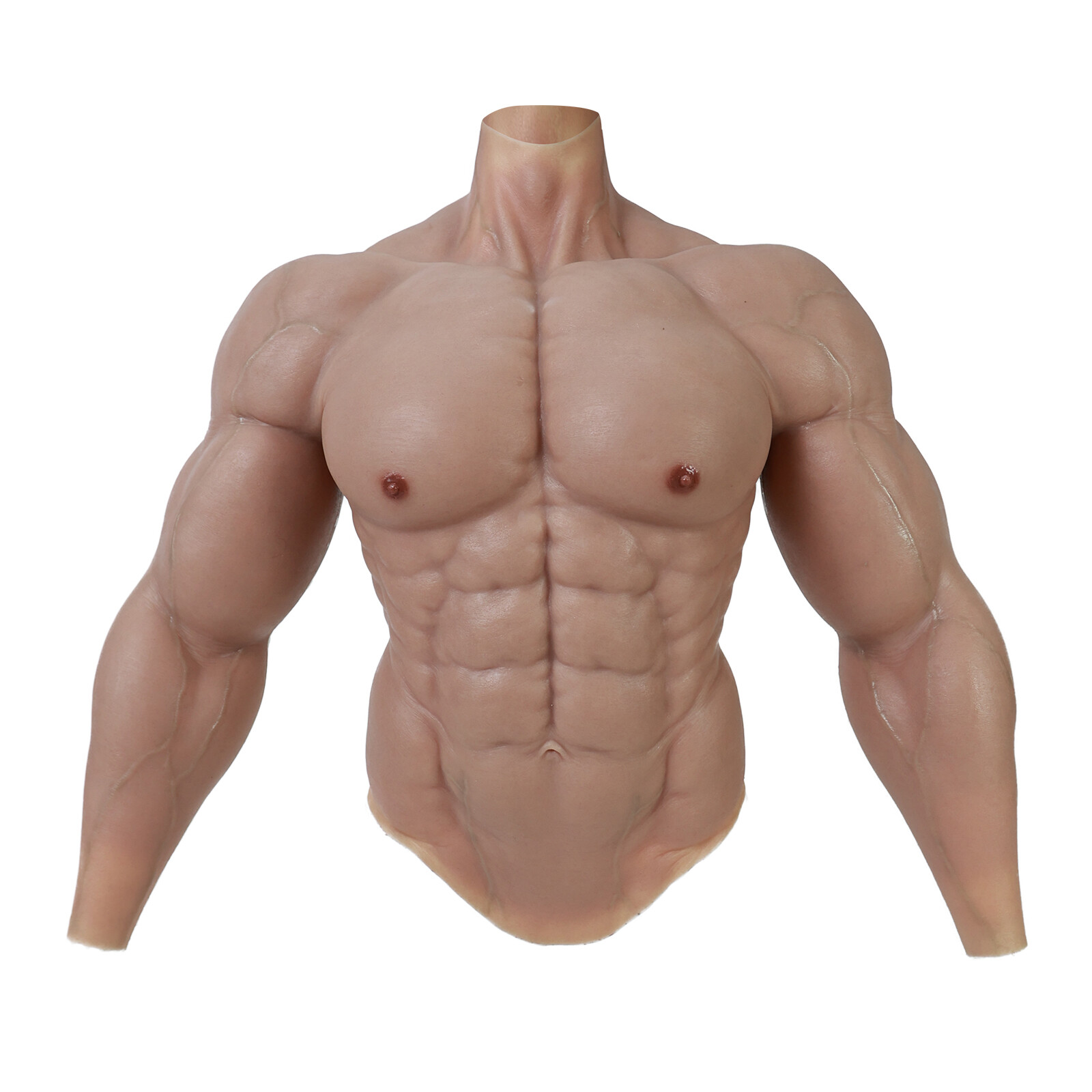 SMITIZEN Upgraded Silicone Fake Muscle Suit Chest Abdomen For Cosplay Costume