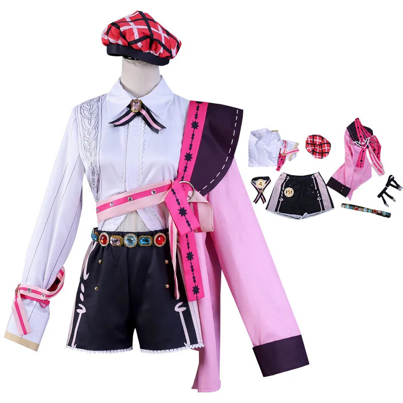 Game Nu Carnival Aster Cosplay Costume Wig Women Comic Con Role Play Outfits