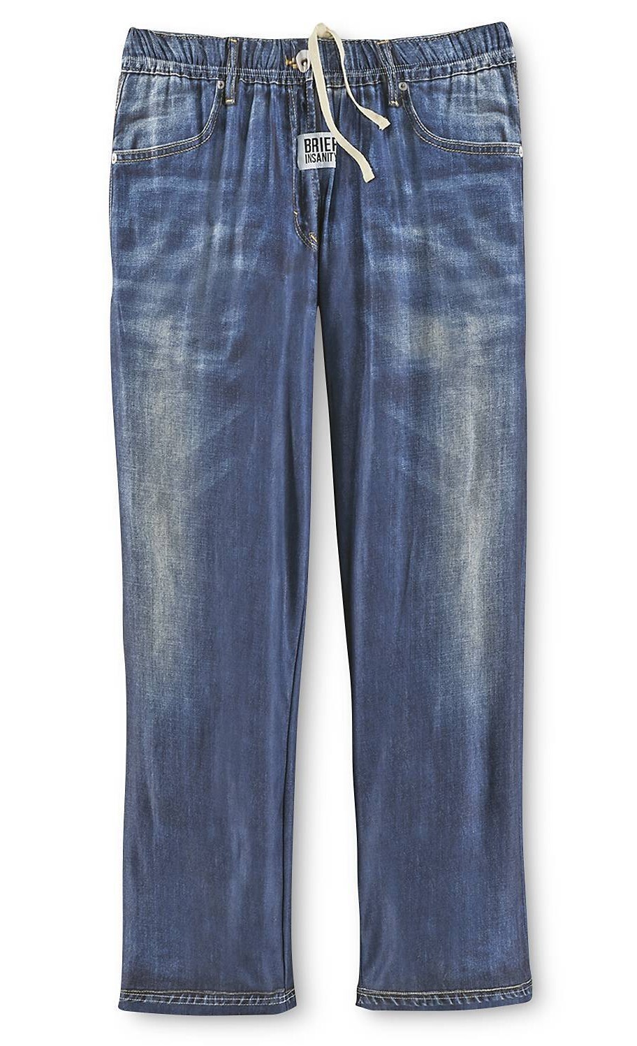BRIEF INSANITY Pants Blue Denim Lounge Pants – NWT