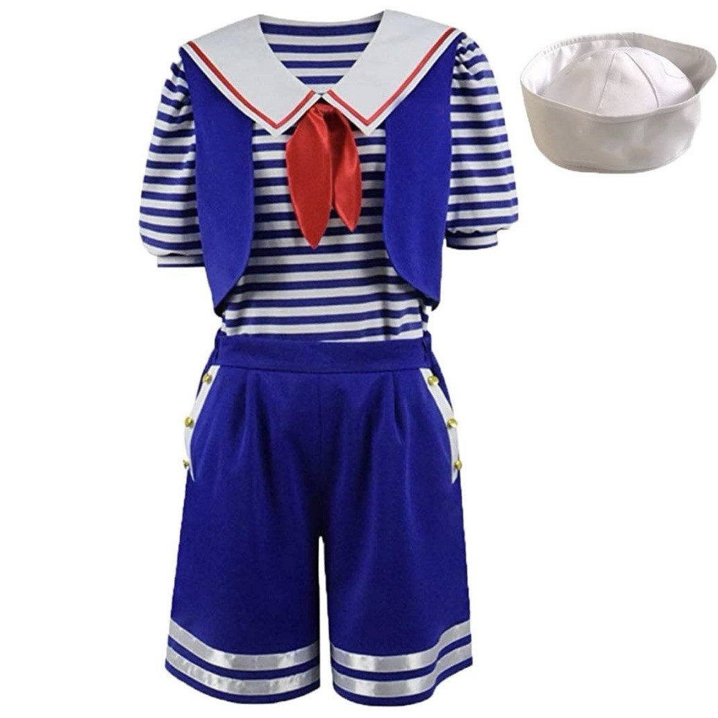 Female Sailor Costume. Adult SMALL Cosplay Set Ice Cream Clerk Outfit w/ Hat NEW