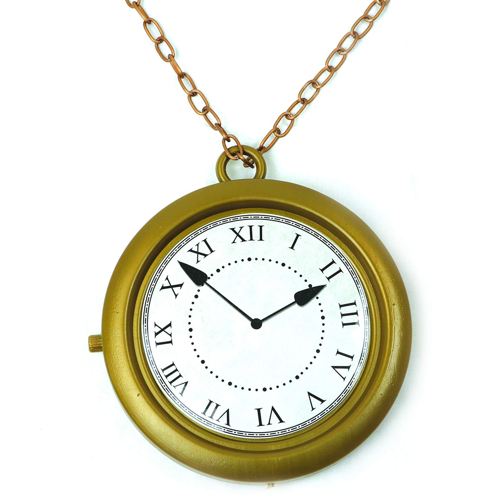 Flavor Flav Inspired Jumbo Clock Necklace – Hangs 8 Inches with 35-Inch Chain