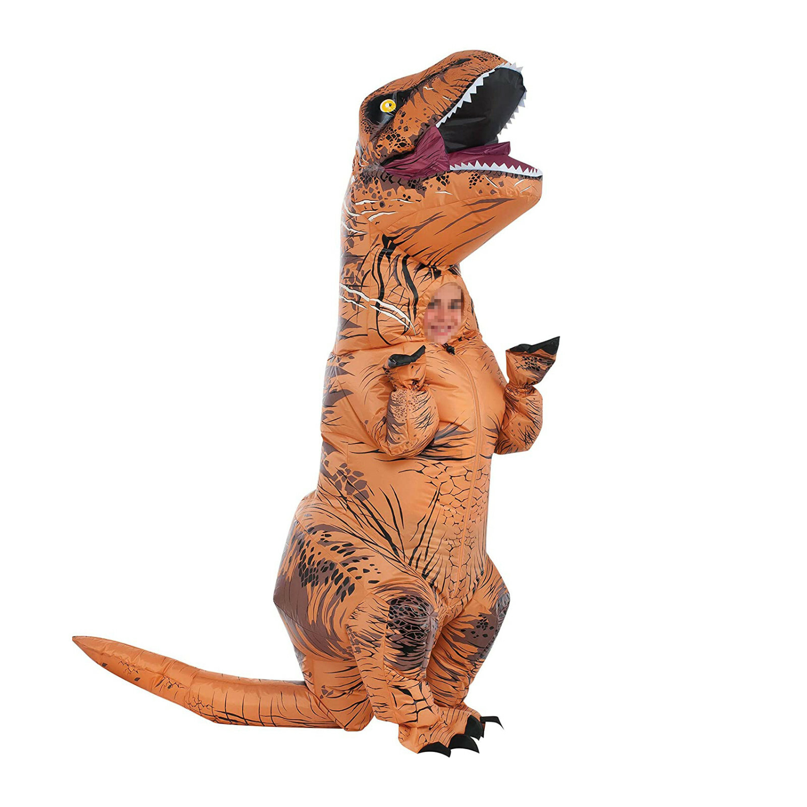 T-REX Dinosaur Inflatable Costume Suit Outfit w/Batteries Fans For Kids Cosplay