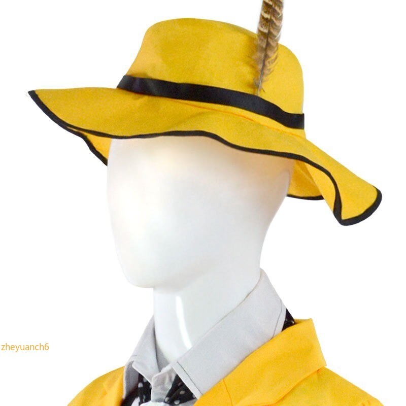 The Mask Jimcarrey Cosplay Costume Outfit Men’s Uniform Yellow Suit Halloween