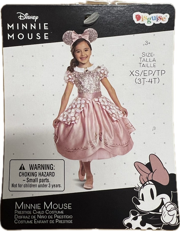 DISNEY MINNIE MOUSE CHILD COSTUME XS 3T-4T