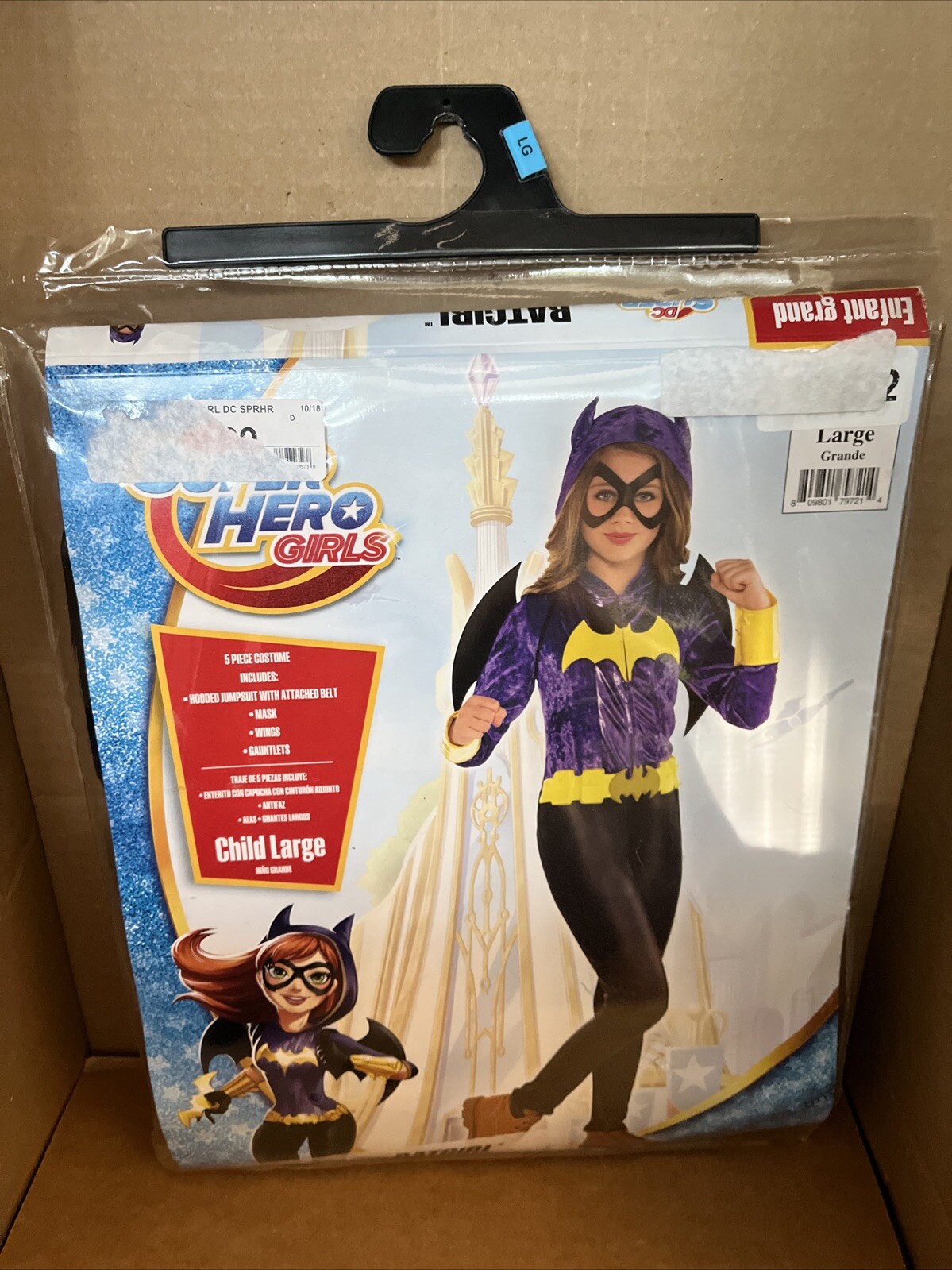 BATGIRL Child Large 12-14 Costume DC Super Hero Girls
