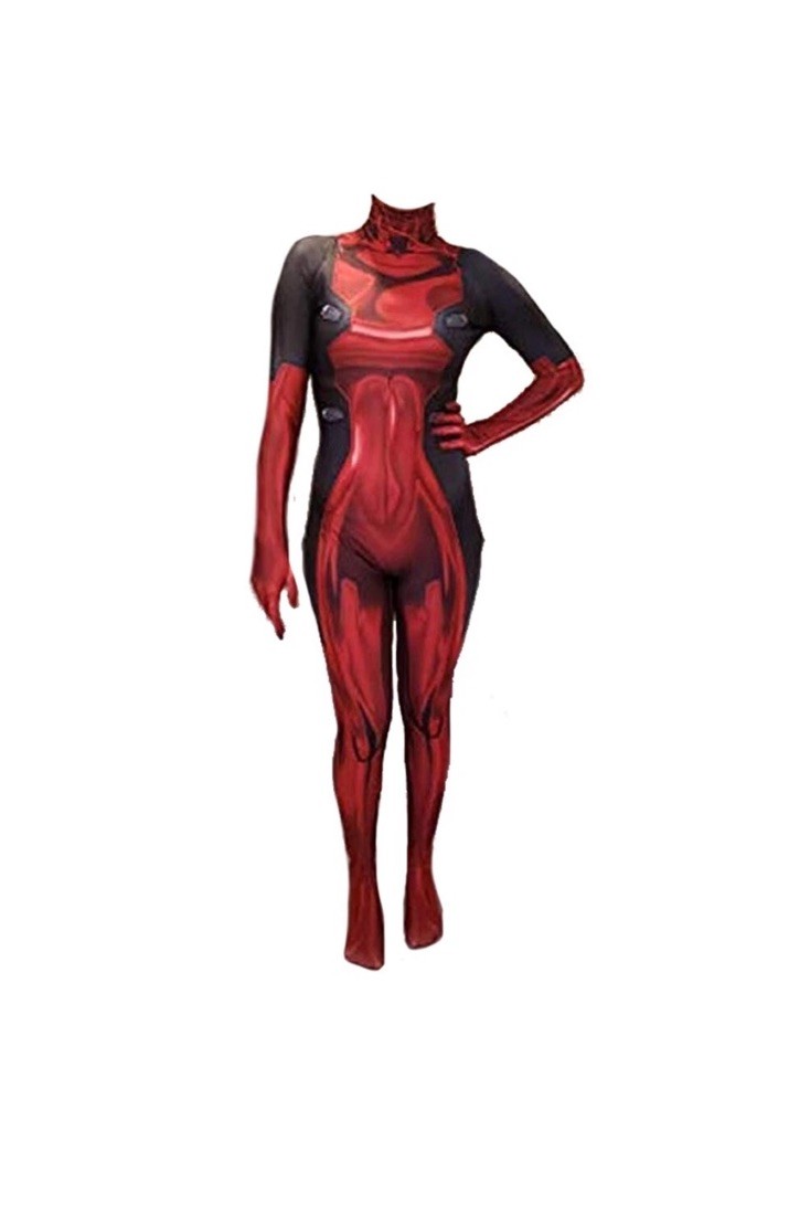 Lady Deadpool Cos Jumpsuit Stage Bodysuit Cosplay Costume Halloween Women L