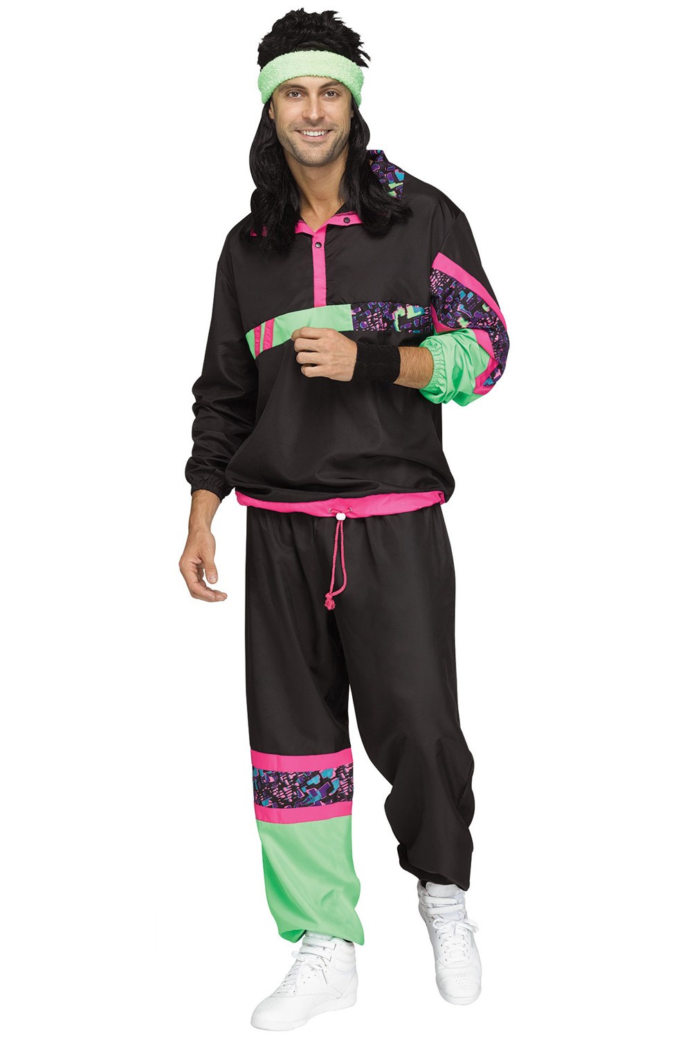 Brand New 80s Male Track Suit Adult Costume