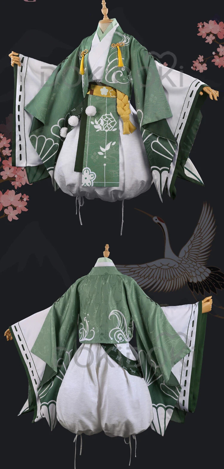 My Hero Academia Deku Izuku Midoriya Kimono Cosplay Costume USA Seller Doki Doki